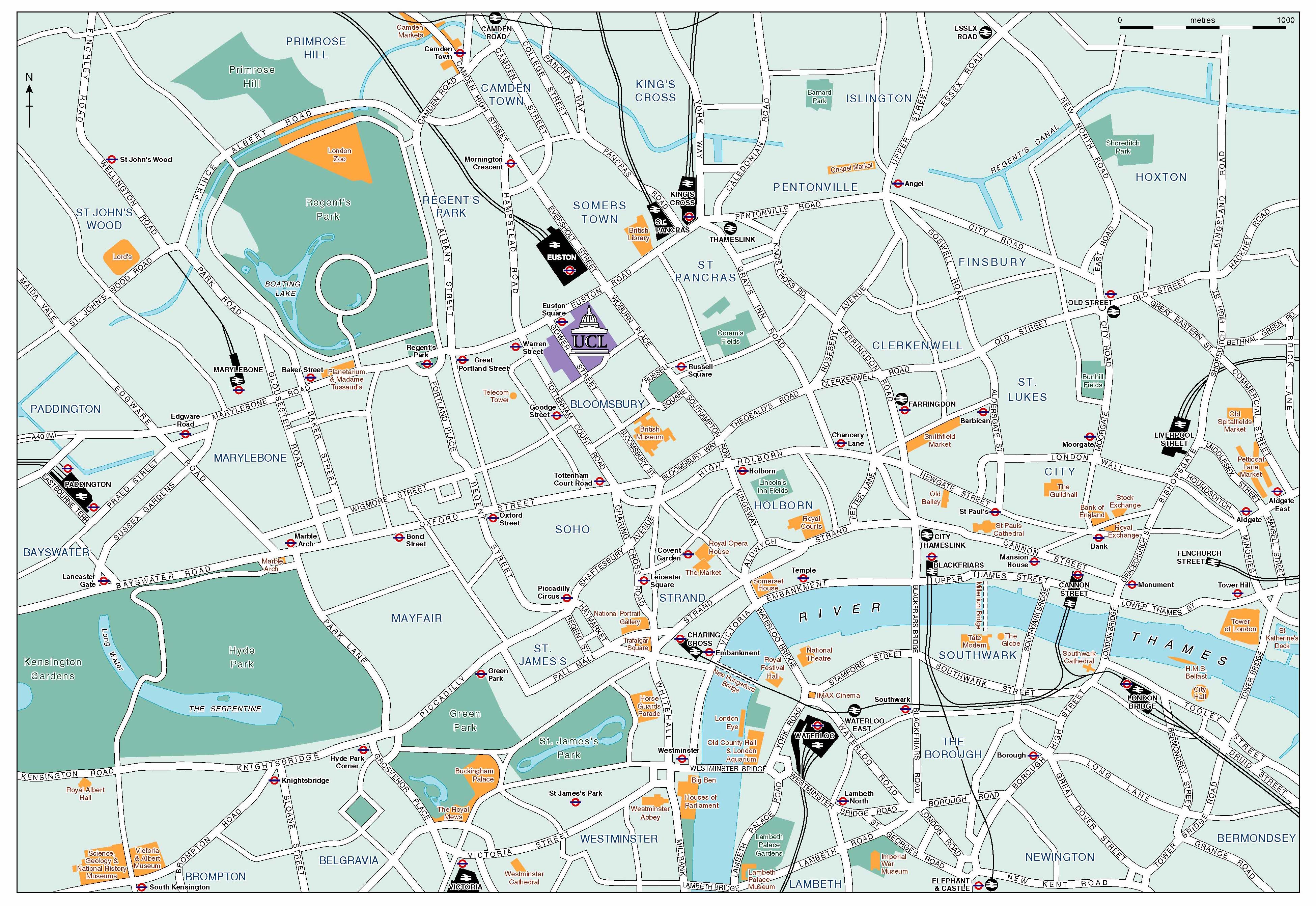 Central London Map Pdf Free