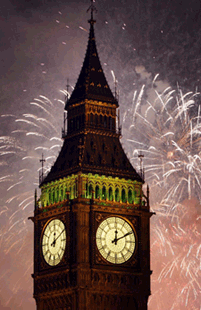 London New Year Firework Celebrations